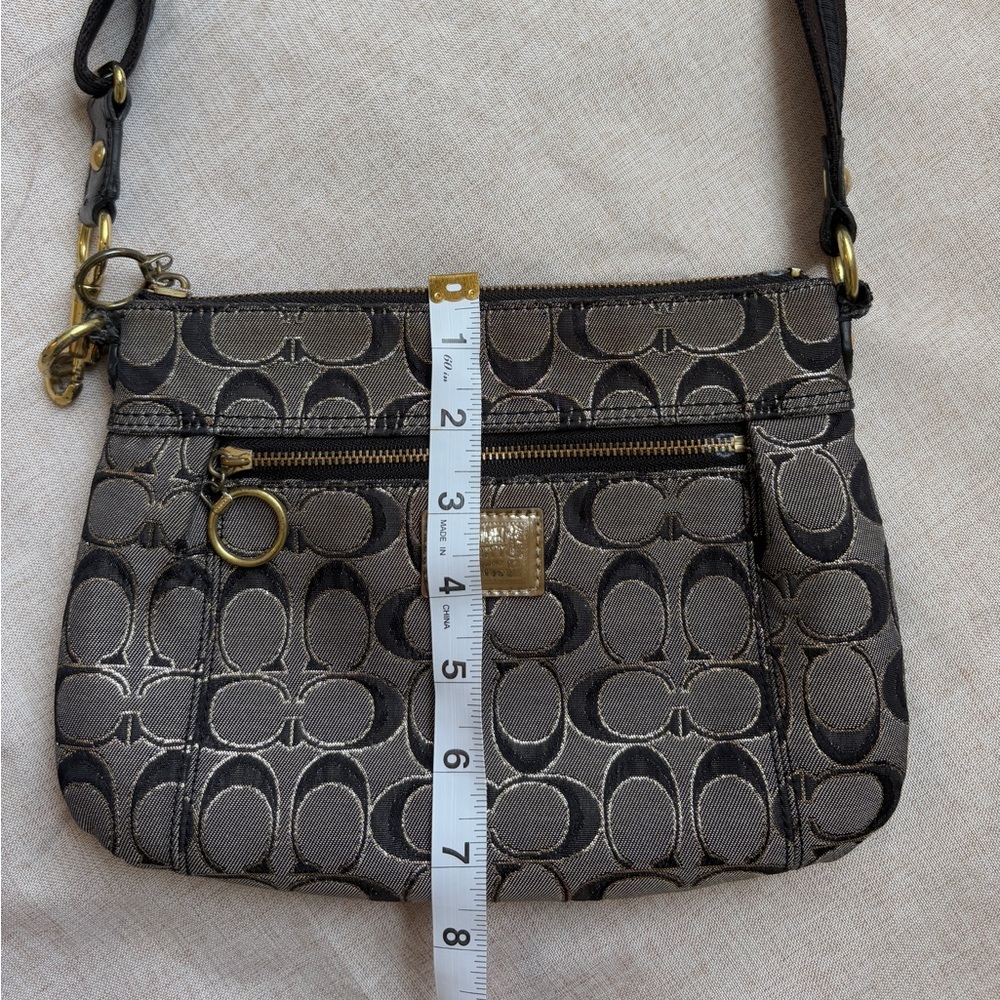 Coach Poppy Black and Gold Crossbody - Picture 10 of 10